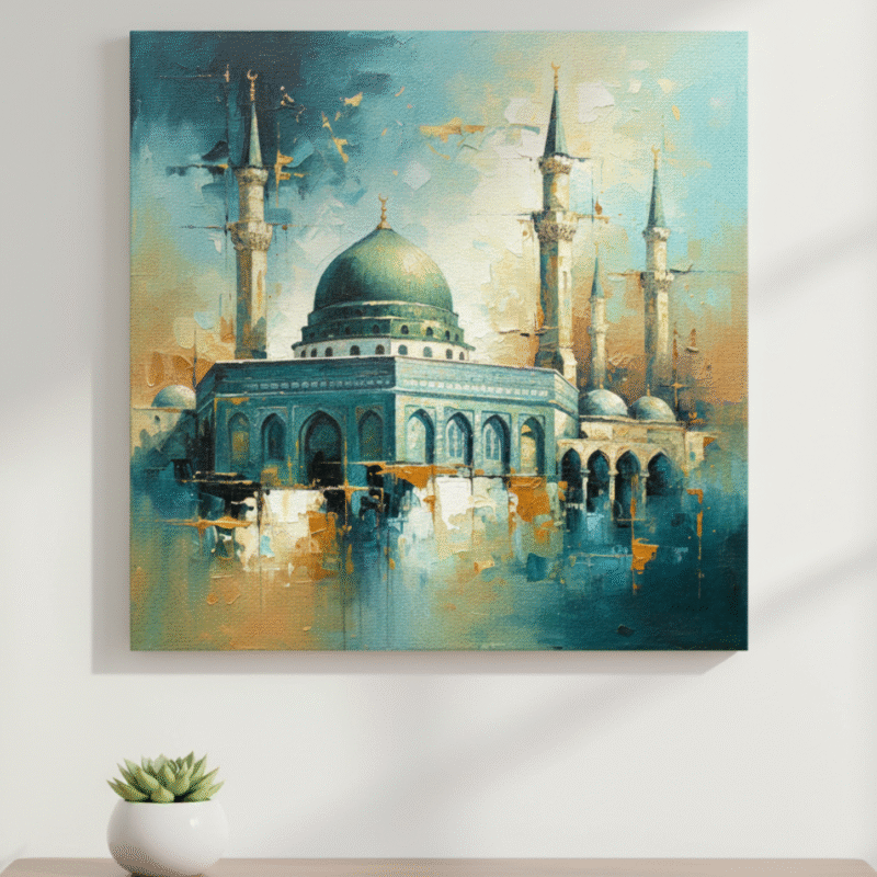 Al Aqsa_ The Serenity of the Minarets on the wall